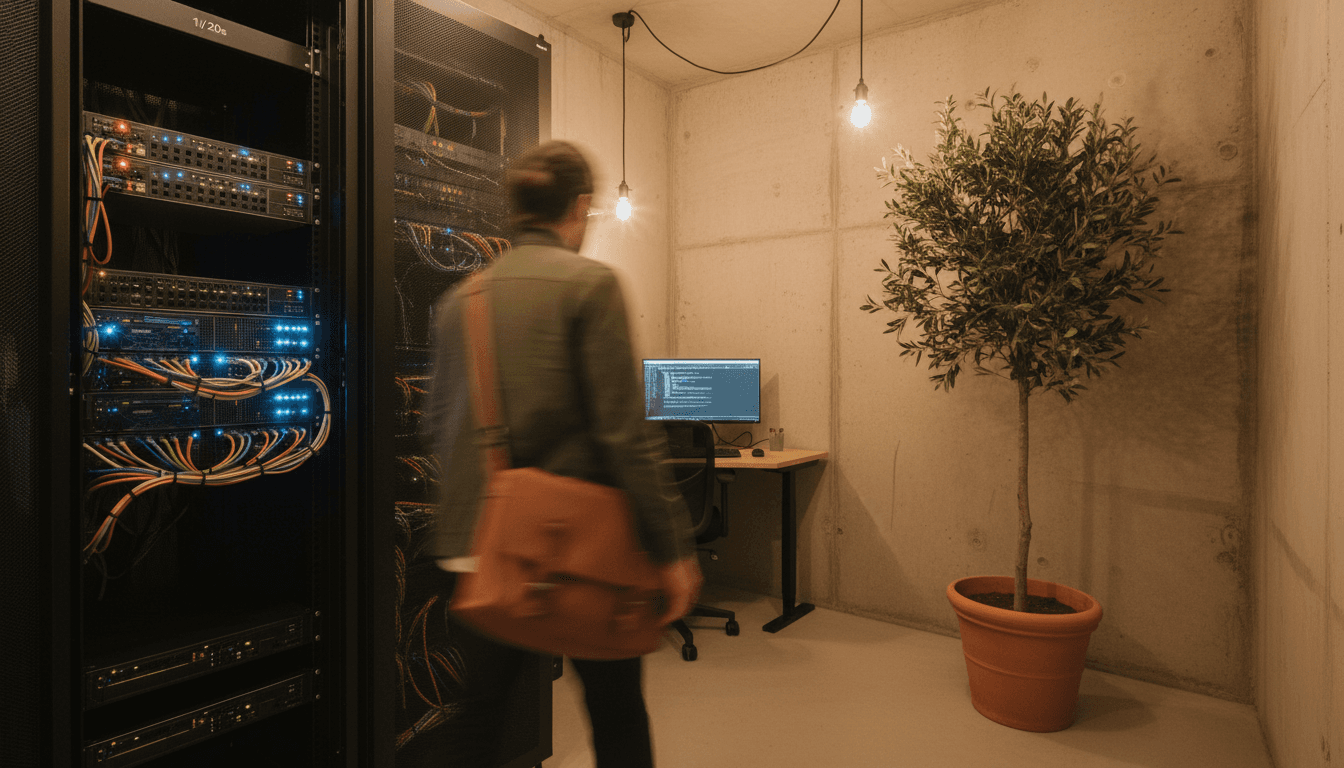 Consultant devant un whiteboard de workflows, en mouvement avec veste olive